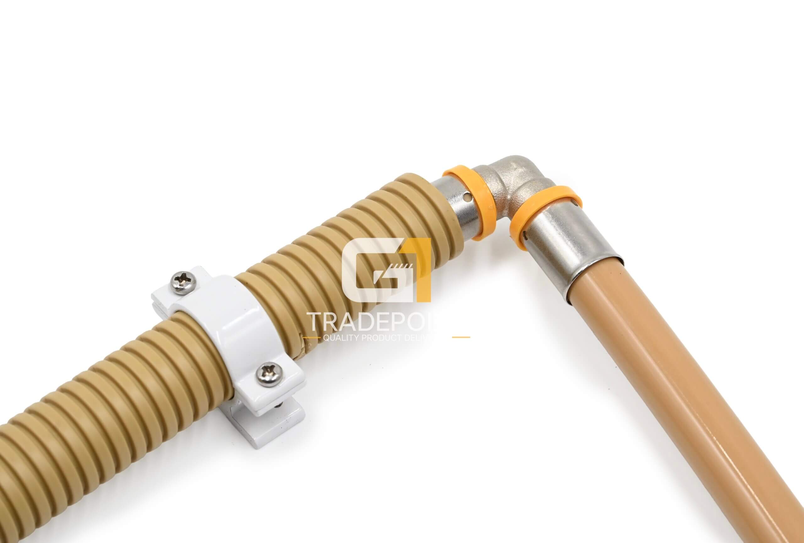 Corrugated SPLIT Type Brown PVC / meter price - Image 3